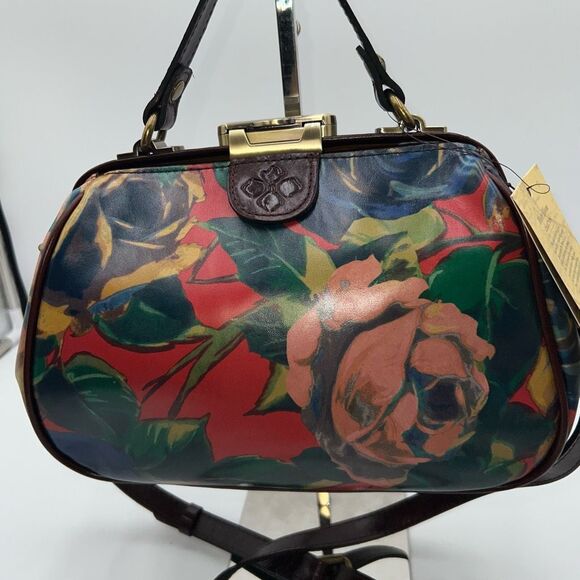 Patricia Nash Winter Bloom Hard Frame Convertible Crossbody Bag - Picture 6 of 10